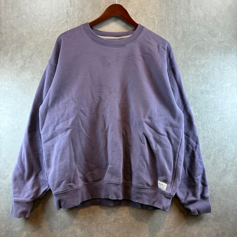 Eddie-bauer Men's Purple and Navy Sweatshirt